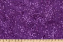 Jewel Batiks Starflowers Purple Tonal