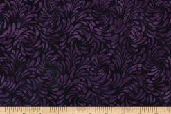 Jewel Batiks Swirling Petals in Amethyst Purple Tonal