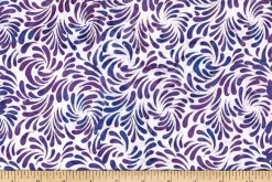 Jewel Batiks Swirling Petals in Hummingbird