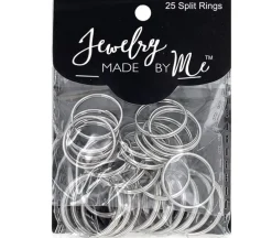 Jewelry Made by Me Large Silver Split Rings – 25 Piece