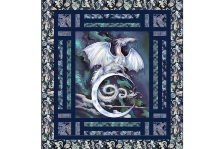 Jody Bergsma’s Mystic Moon Dragon Toss on Celestial Blue