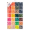 John Bead Seed Bead Box 8/0 – 24 Colors – Greens