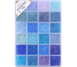 John Bead Seed Bead Box 8/0 – 24 Colors – Metals