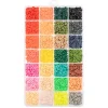 John Bead Seed Bead Box 8/0 – 24 Colors – Pastel