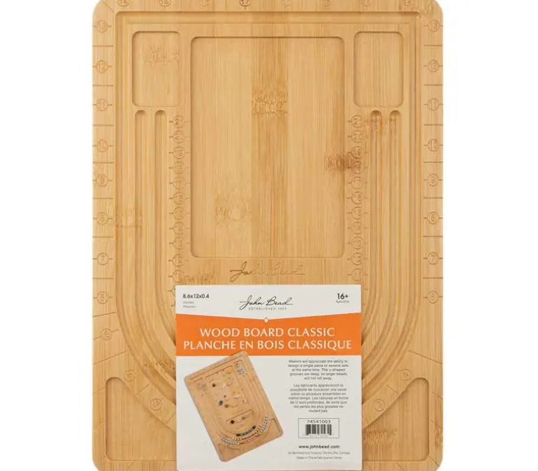 John Bead Wood Bead Board – Mini Bracelet Board (13cm x 28.5cm x 1cm)