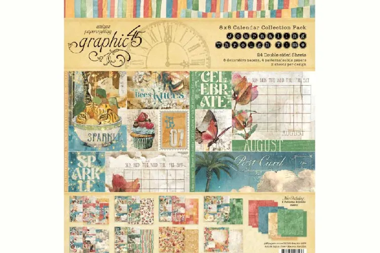 Journaling Through Time 8×8 Collection Pack