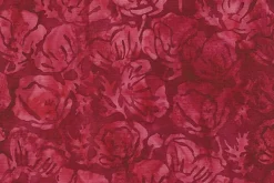 Jubilee Batiks Poppies in Redwood