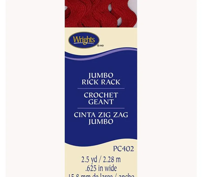 Jumbo Rick Rack Pink 5/8-inch x 2.5-yards 117402061
