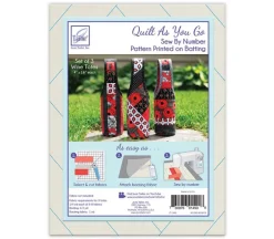 June Tailor Quilt as You Go Pattern – Wine Totes – 3 Piece