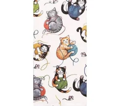 Kay Dee Terry Tea Towel – Playful Kittens