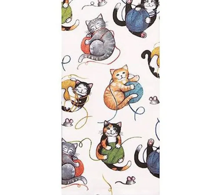 Kay Dee Terry Tea Towel – Playful Kittens