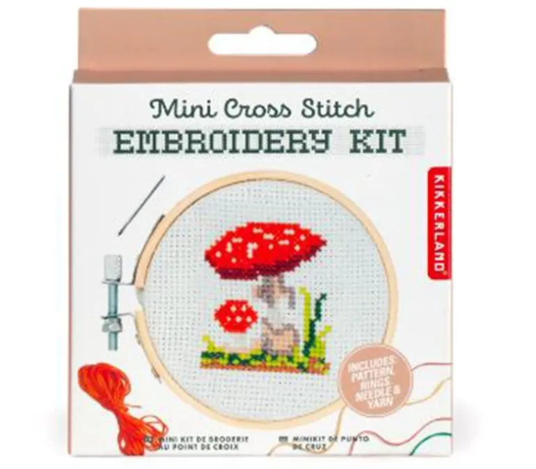 Kidoki Mini Butterfly Cross Stitch Embroidery Kit