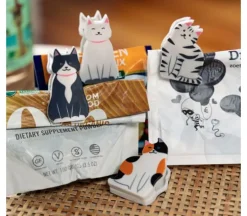 Kikkerland Cat Bag Clips – 6 Piece