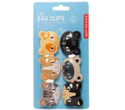 Kikkerland Kitty Bag Clips – 6 Piece