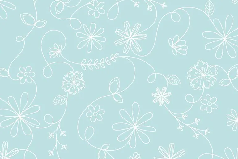 Kimberbell Flannel Swirl Floral on Yellow