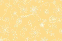 Kimberbell Flannel Swirl Floral on Deep Pink