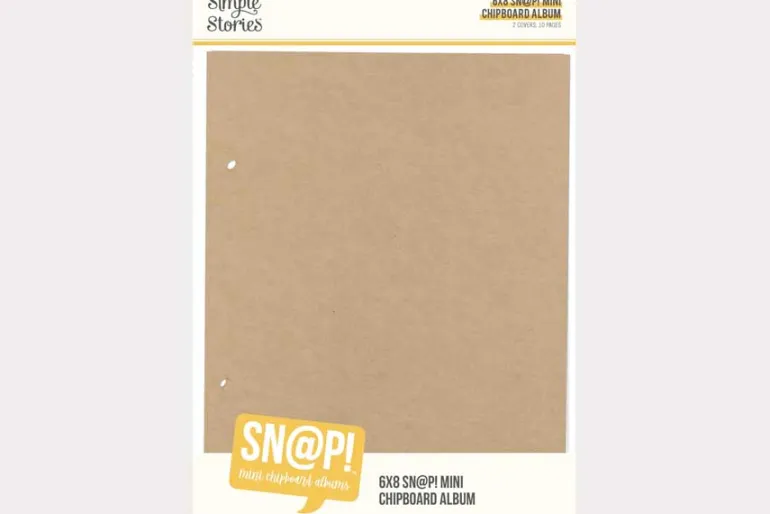 Kraft 6×8 SN@P! Chipboard Binder