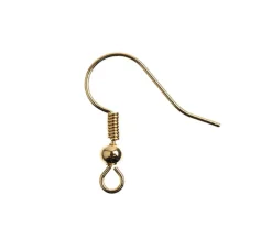 18kt Gold Plated Earring Fish Hook – 22-Piece