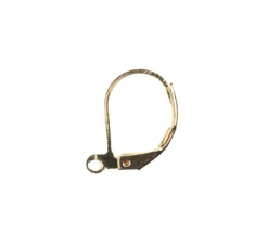 18kt Gold Plated Earring Lever Back – 12 Piece