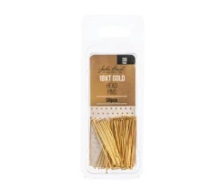 18kt Gold Plated 30mm Head Pins  21 Gauge – 58-Piece
