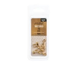 18kt Gold Plated 6x16mm Pin Bail – 5-Piece