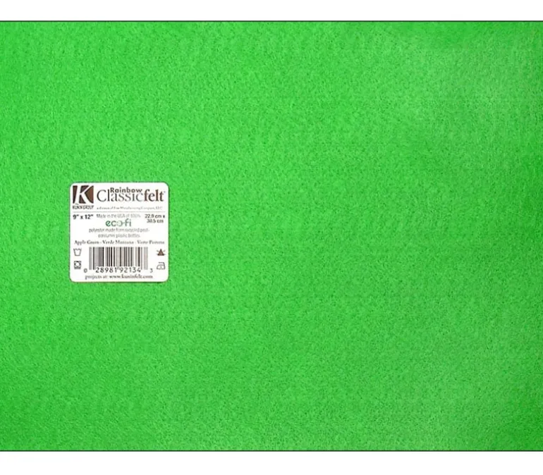 Kunin Classic Felt – 9-inch x 12-inch – Kelly Green
