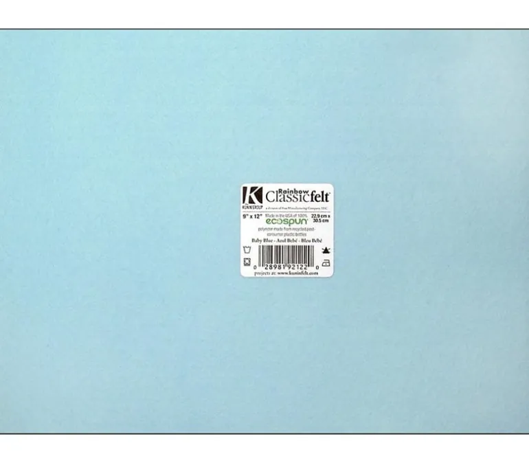 Kunin Classic Felt – 9-inch x 12-inch – Baby Blue