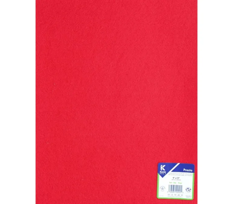 Kunin Presto Adhesive-Backed Felt – 9-inch x 12-inch – White