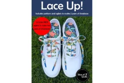 Lace Up Shoelaces Sewing Pattern with White Aglets