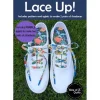 Lace Up Shoelaces Sewing Pattern with Black Aglets