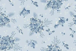 Lakeland Blues Hydrangeas on Meidum Blue