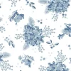 Lakeland Blues Hydrangeas on Light Blue