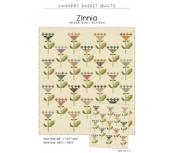 Laundry Basket Zinnia Pieced Quilt Pattern