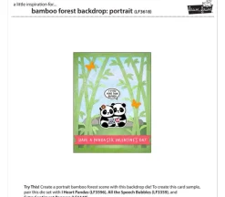 Lawn Fawn Die – Bamboo Forest Backdrop Portrait