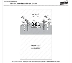Lawn Fawn Die – I Heart Panda Add-On
