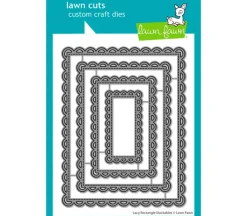 Lawn Fawn Die – Lacy Rectangle Stackables
