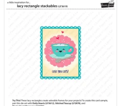 Lawn Fawn Die – Lacy Rectangle Stackables