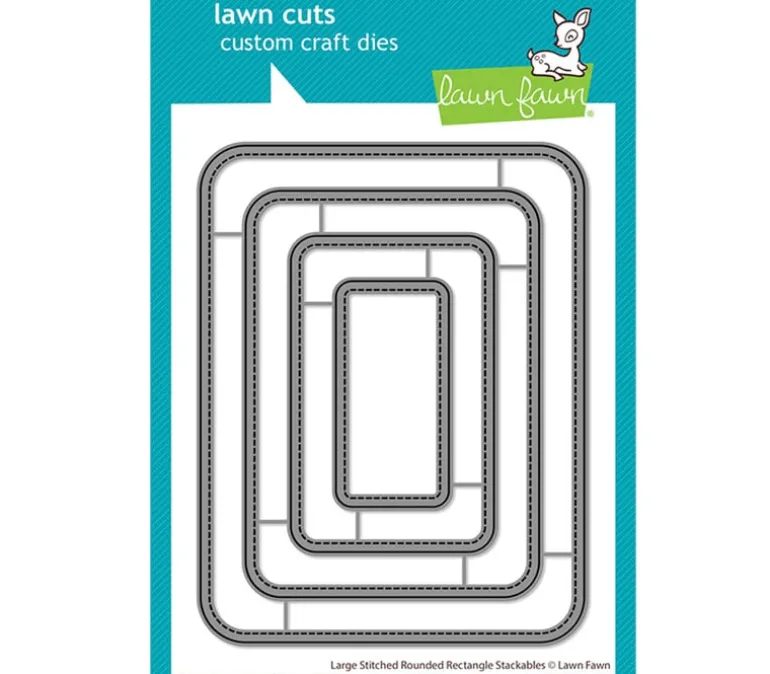 Lawn Fawn Die – Large Stitched Rounded Rectangle Stackable