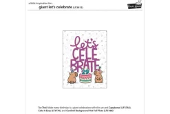 Lawn Fawn Die Set – Giant Let’s Celebrate