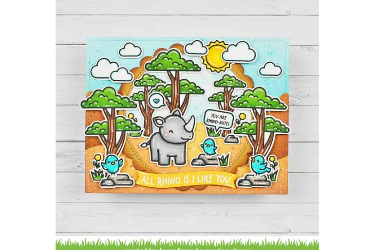 Lawn Fawn Die Set – Rhino-Mite!