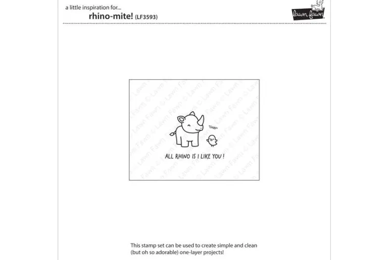 Lawn Fawn Die Set – Rhino-Mite!