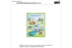 Lawn Fawn Die Set – Riverside Backdrop Portrait