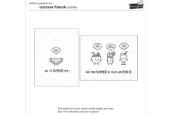 Lawn Fawn Die Set – Summer Friends