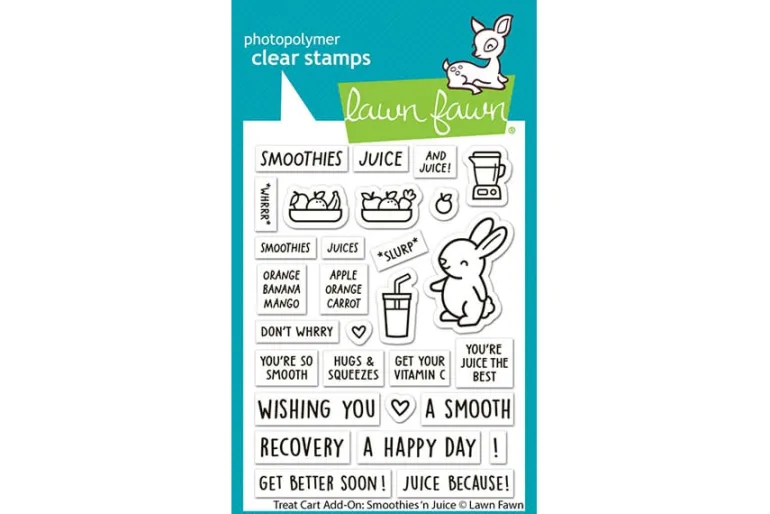 Lawn Fawn Die Set – Treat Cart Smoothies ‘n Juice Add-On