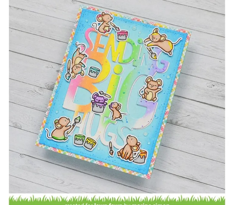 Lawn Fawn Dies – Giant Sending Big Hugs