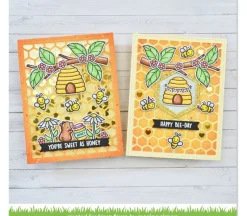 Lawn Fawn Dies – Honeycomb Backdrop