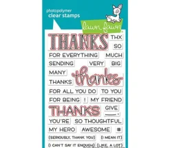 Lawn Fawn Dies – Thanks Thanks Thanks