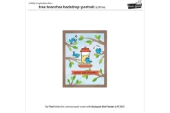 Lawn Fawn Dies Tree Branches Backdrop Portrait