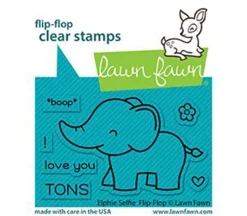 Lawn Fawn Flip-Flop Stamp – Elphie Selfie