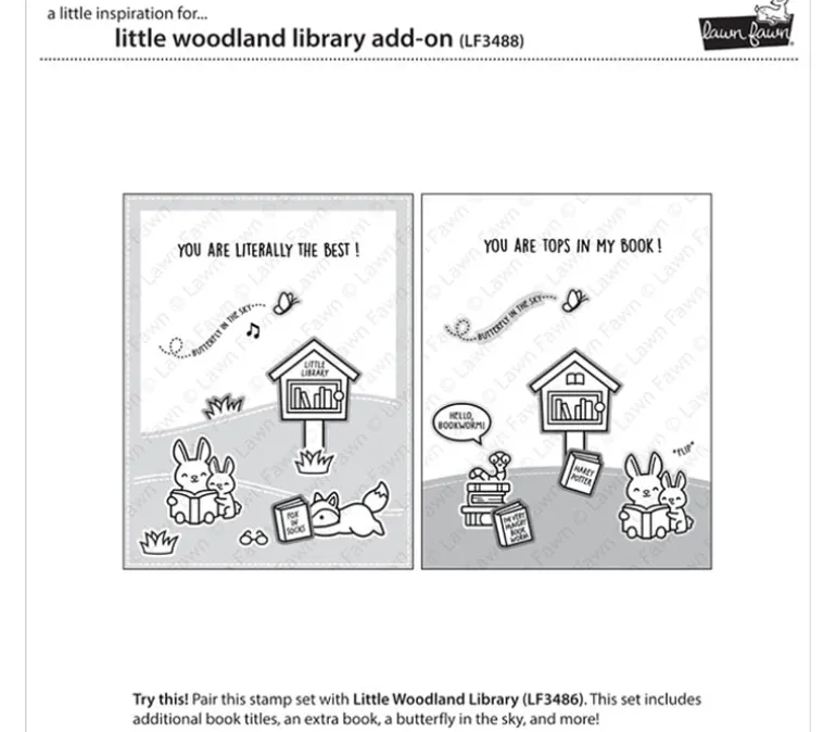 Lawn Fawn lawn Cuts Die – Little Woodland Library